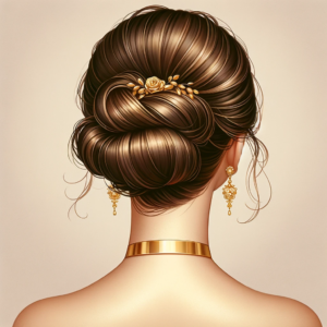 Hair minimalist gold jewelry